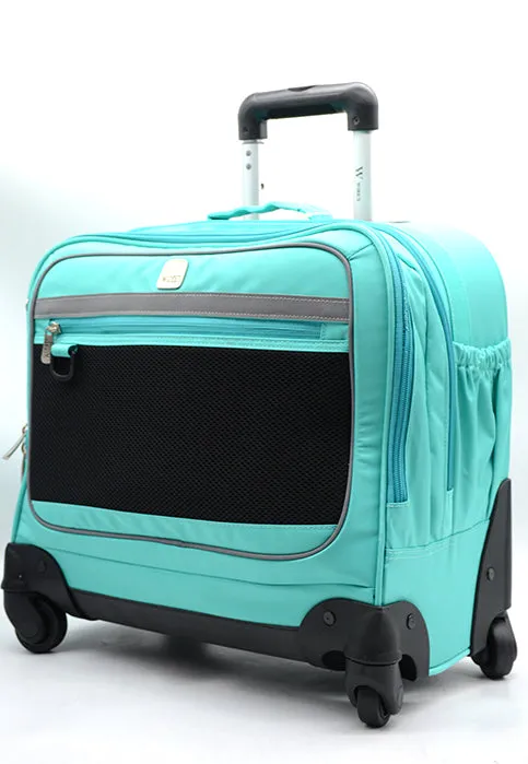 حقيبة مدرسية ترولي بعجلات WIRES 4WHEEL HORIZONTAL TROLLEY BAG GREEN