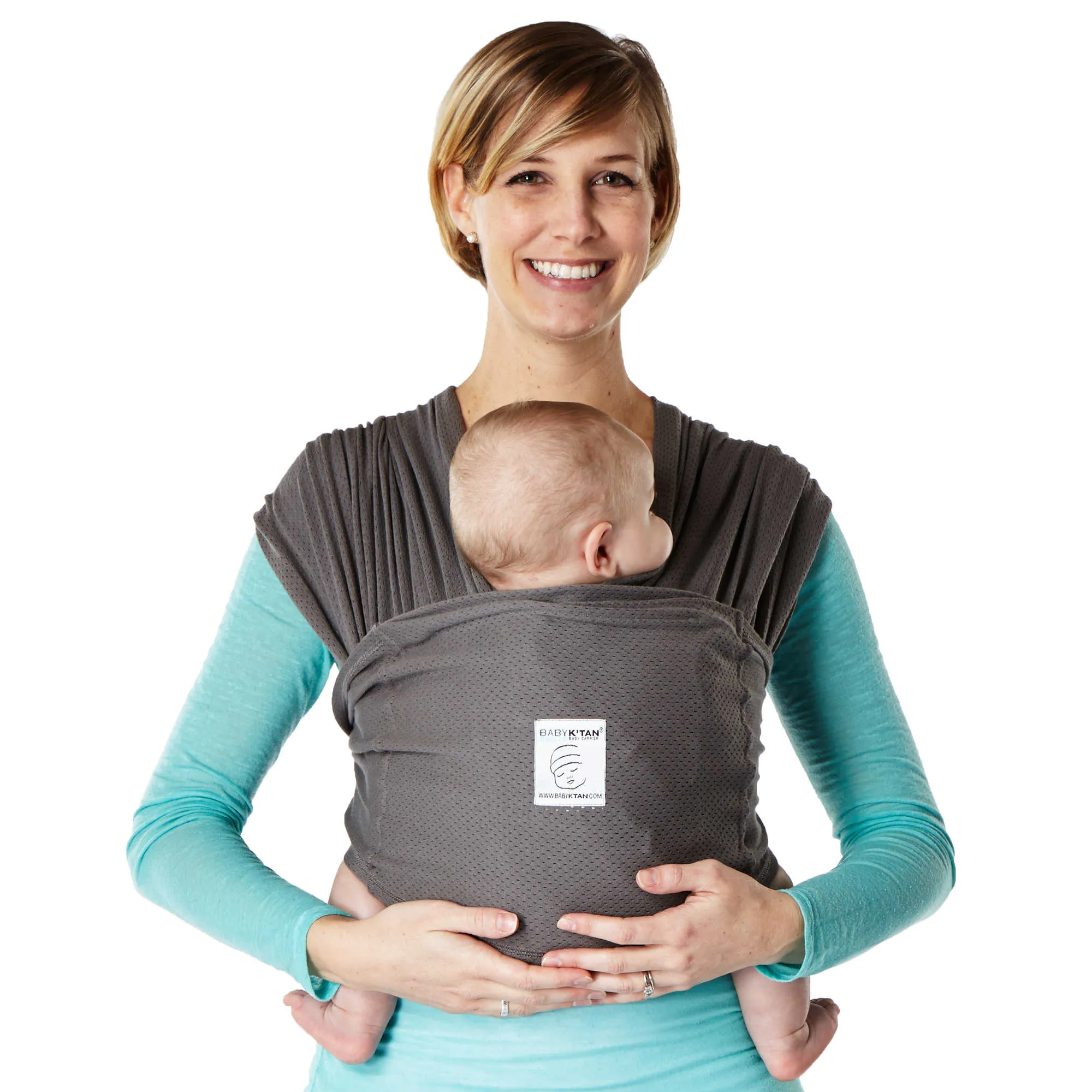 (1 Year Warranty) Baby K'tan Breeze Baby Carrier Charcoal - XXS