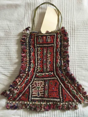 1008 SOLD- Vintage Rabari Bag with Embroidery - Groom's Ceremonial Accessory