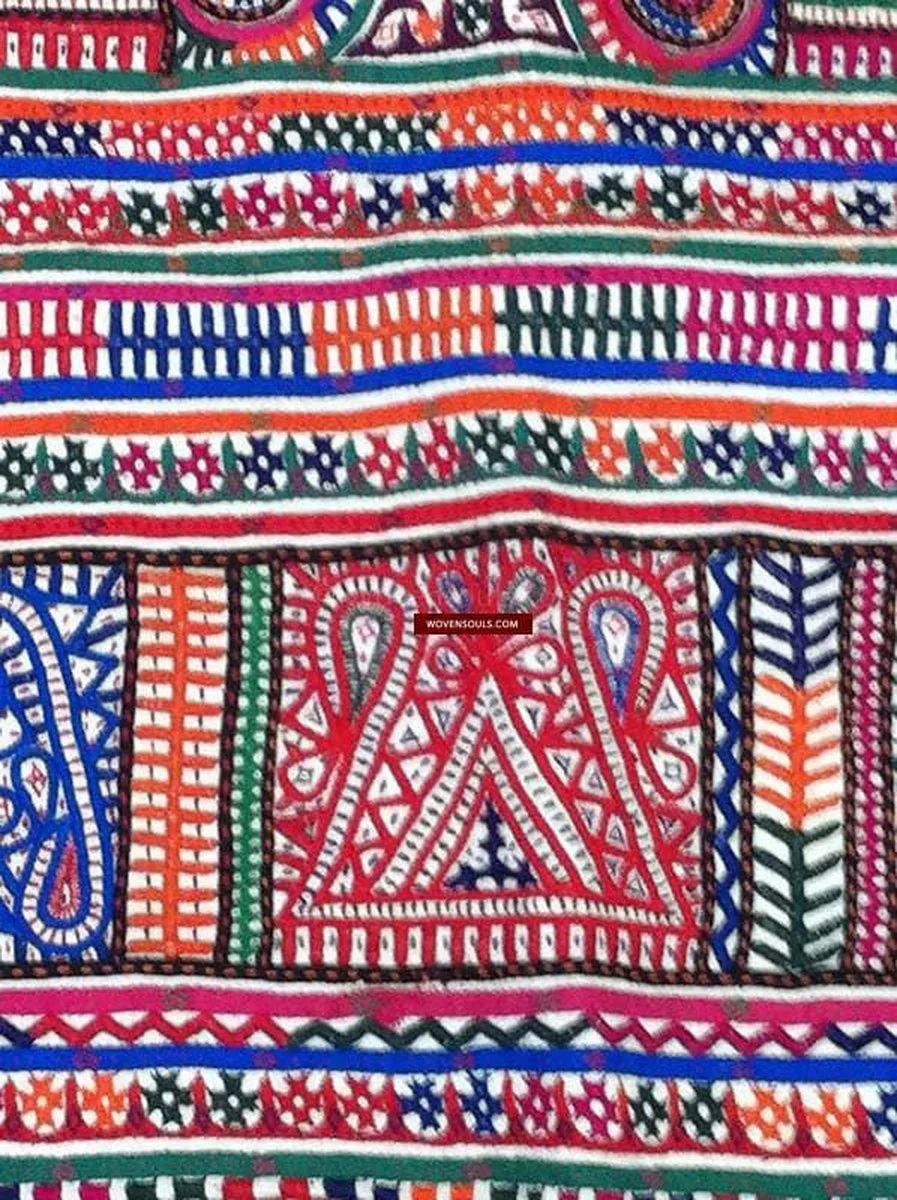 195 Vintage Tribal Dowry Bag Textile