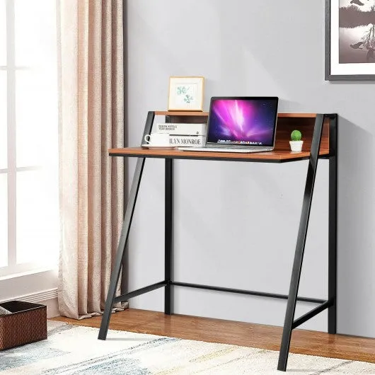 2 Tier Computer Desk PC Laptop Table Study Writing Home Office Workstation-WAL