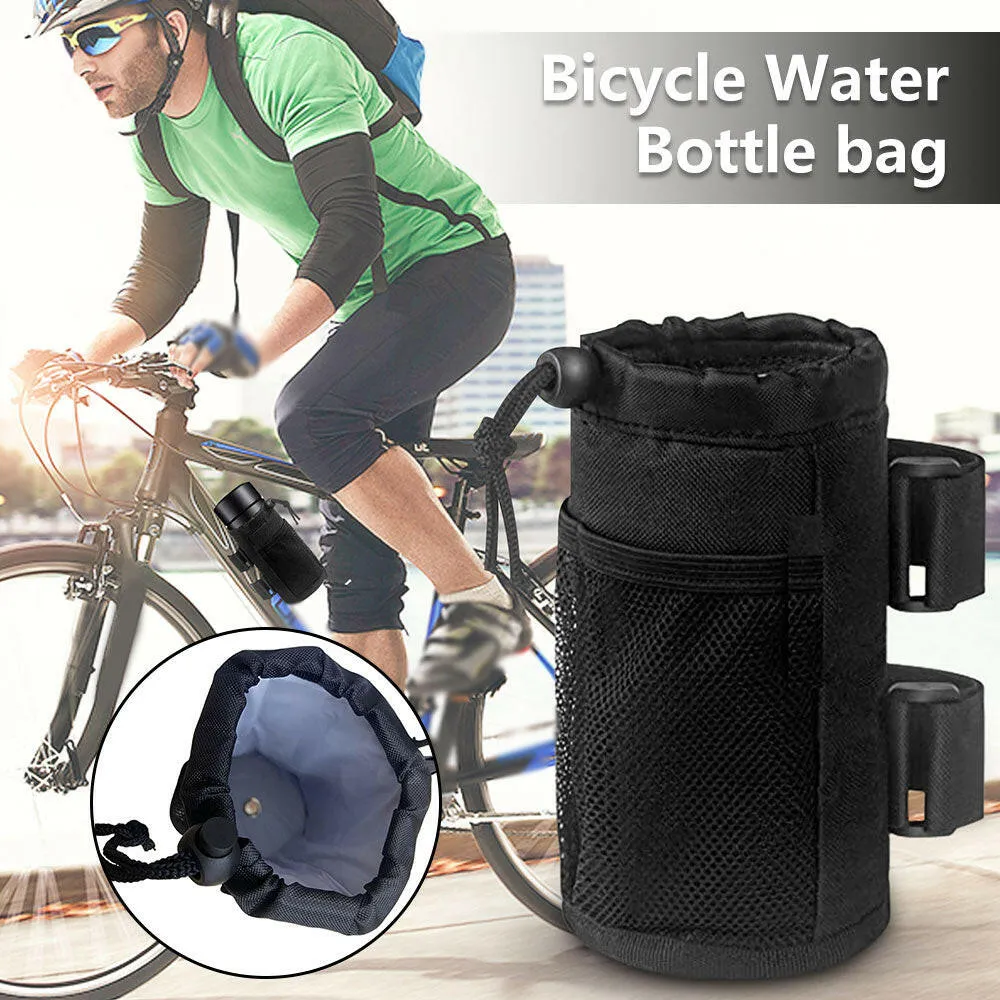 2L Outdoor Bike Water Bottle Bag Oxford Cloth Phone Storage Bag Outdoor Camping Bicycle Coffee Cup Holder Water Bottle Bag