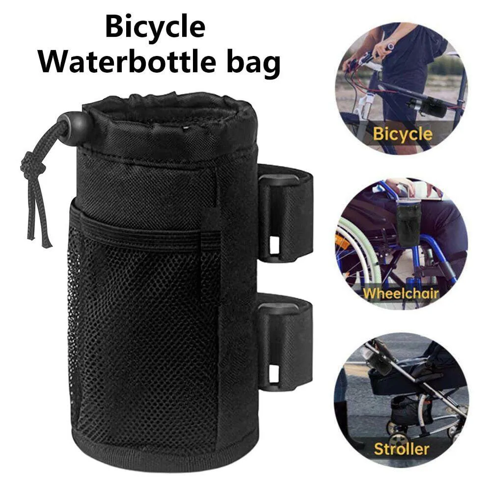 2L Outdoor Bike Water Bottle Bag Oxford Cloth Phone Storage Bag Outdoor Camping Bicycle Coffee Cup Holder Water Bottle Bag