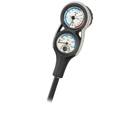 3 Gauge Compact Console W/Compass, Pressure Gauge, Depth Gauge