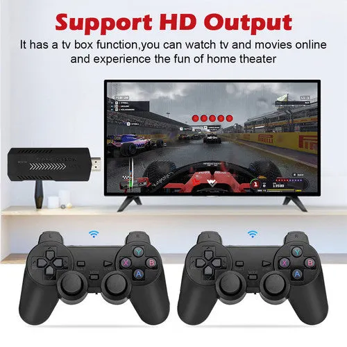 40000  HD HDMI Pre-Loaded Retro Video Game Stick Console  2 Wireless Controller