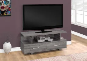 48"L Grey With 2 Storage Drawers Tv Stand