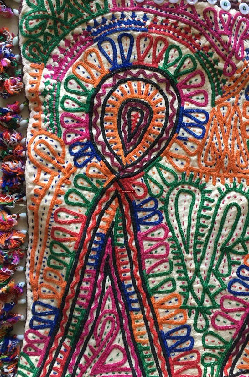 733 Superb Tribal Dowry Bag - Textile Art from Gujarat