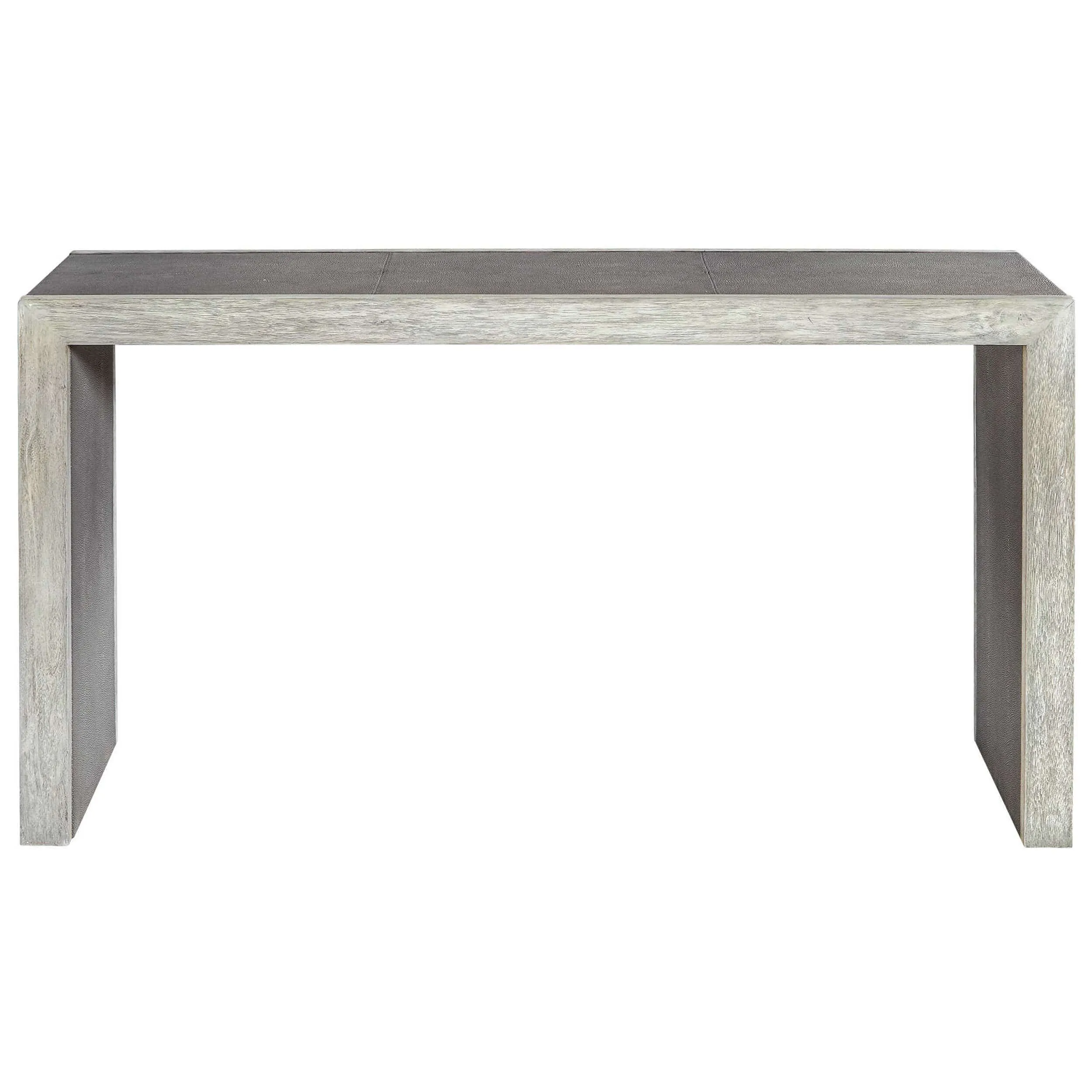 Aerina Console Table, Aged Gray