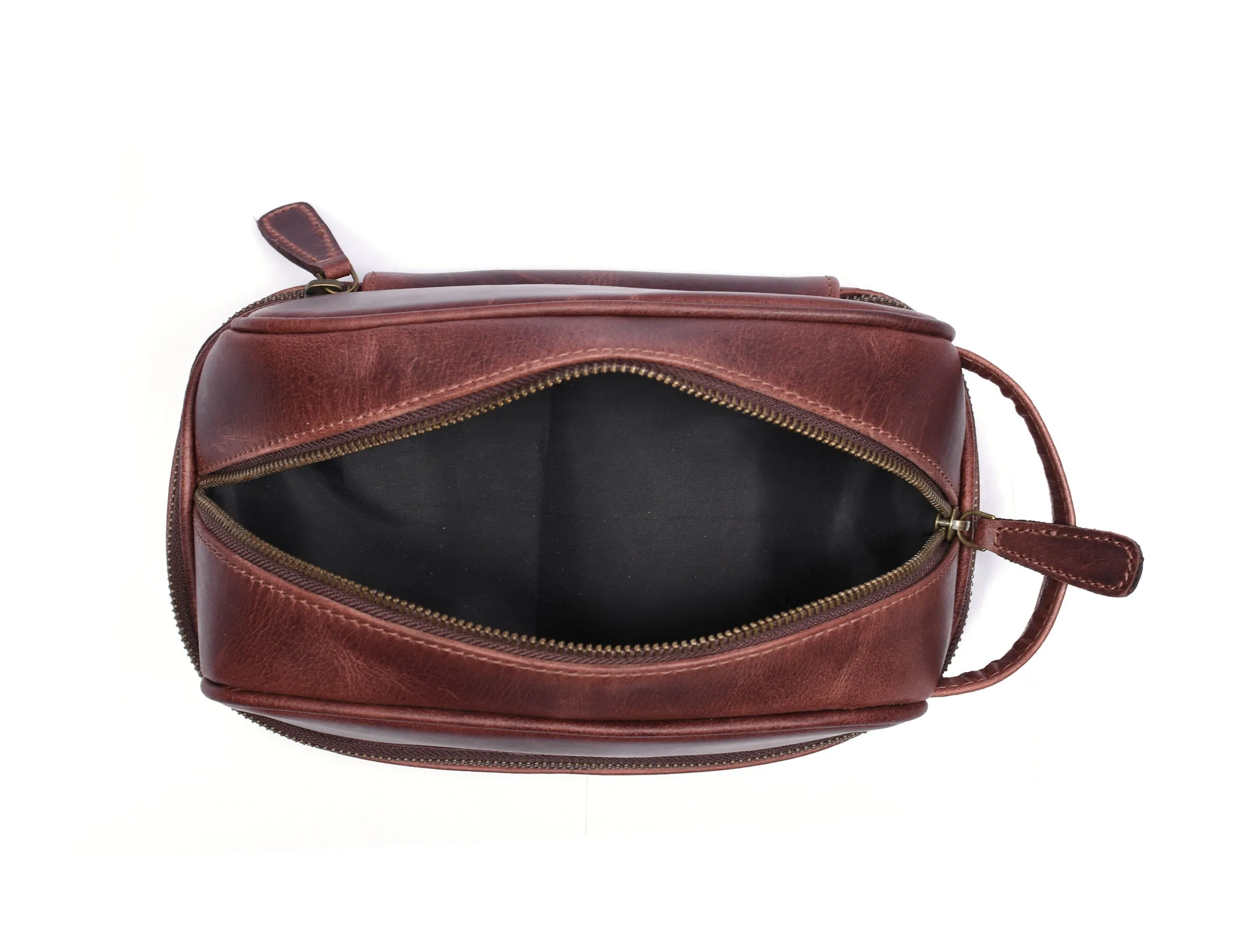 Akron Leather Toiletry Bag