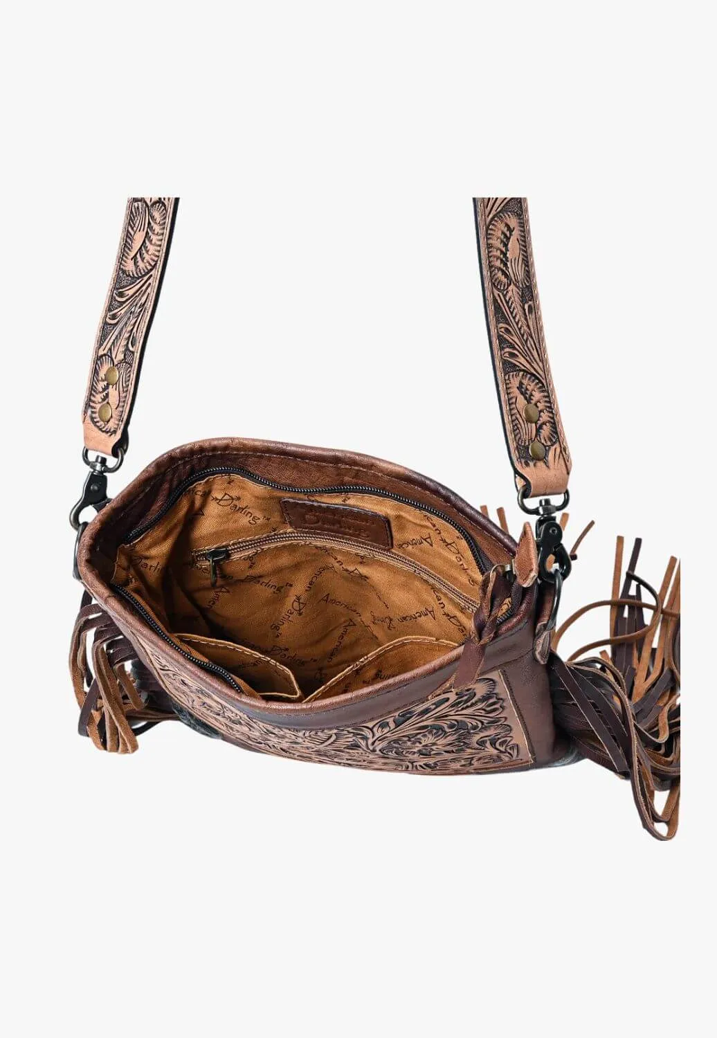 American Darling Tooled Leather Shoulder Bag