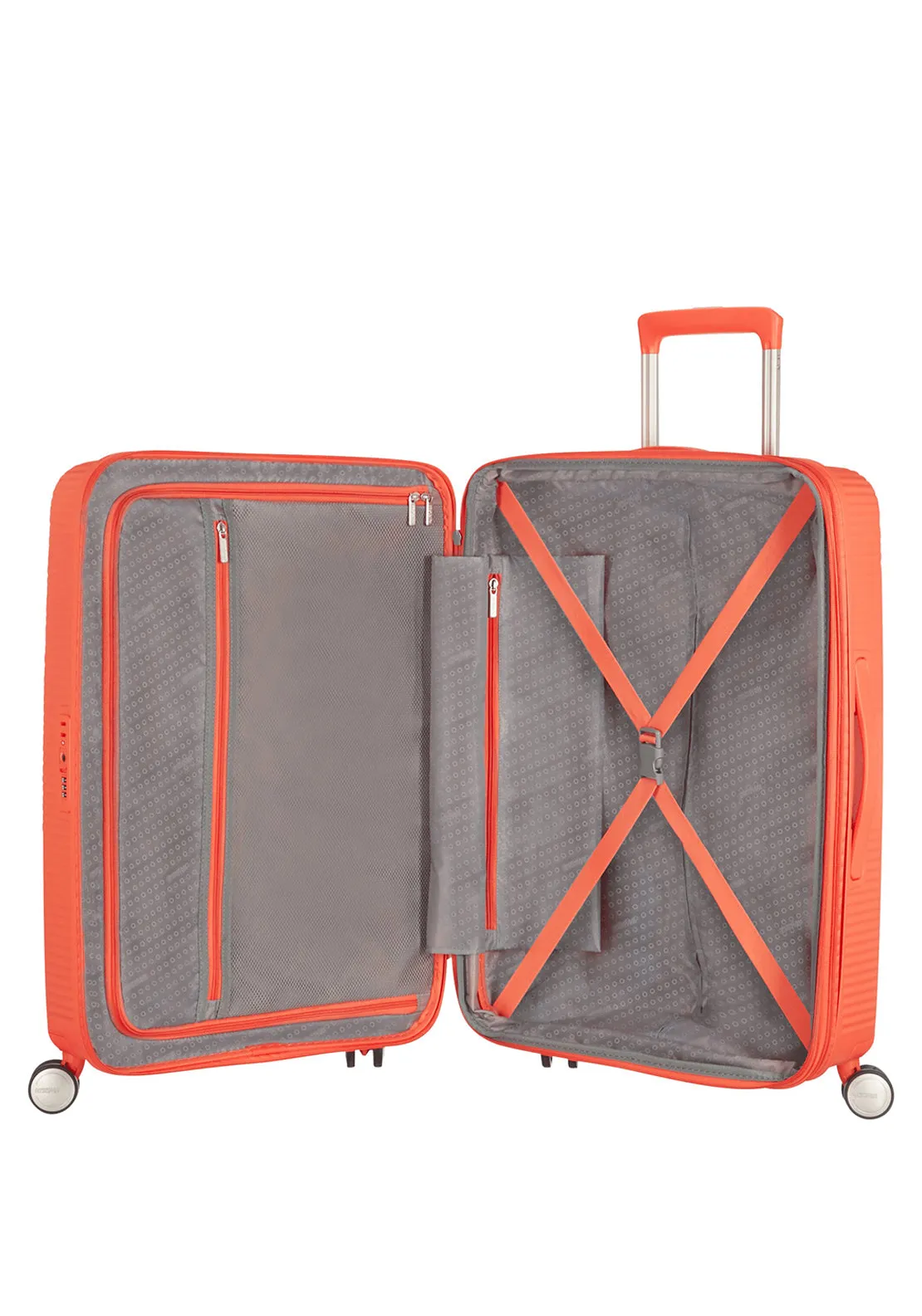 American Tourister Soundbox Expandable Spinner 6724 Suitcase, Coral