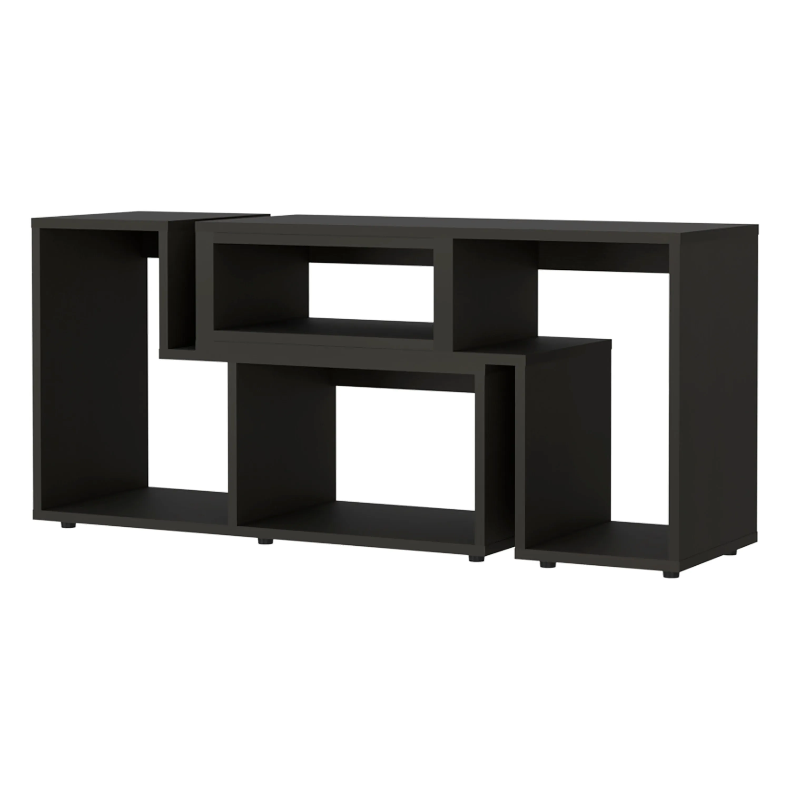 Anacapa Rectangle Reversible TV Stand Black