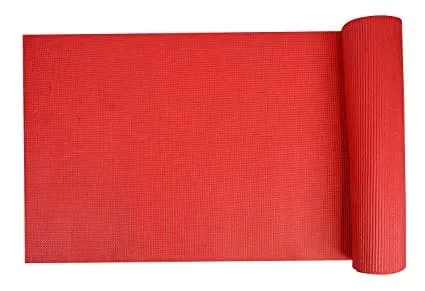 Anti-Skid 6 Feet Long Extra Thick Yoga Mat (Red)