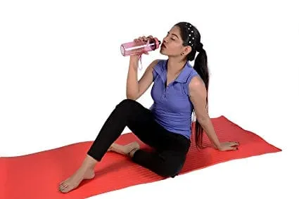 Anti-Skid 6 Feet Long Extra Thick Yoga Mat (Red)