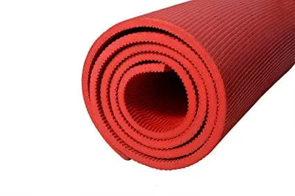 Anti-Skid 6 Feet Long Extra Thick Yoga Mat (Red)