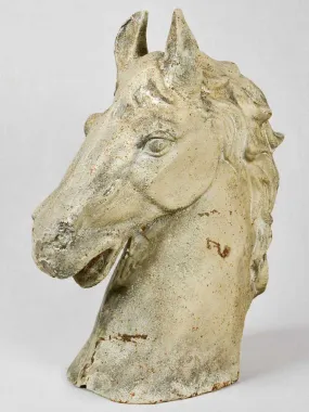 Antique French cast iron horse head