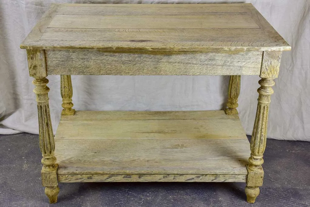 Antique French oak draper table