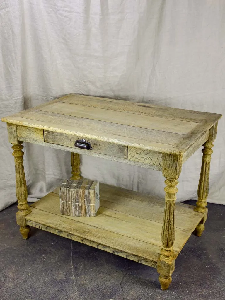 Antique French oak draper table