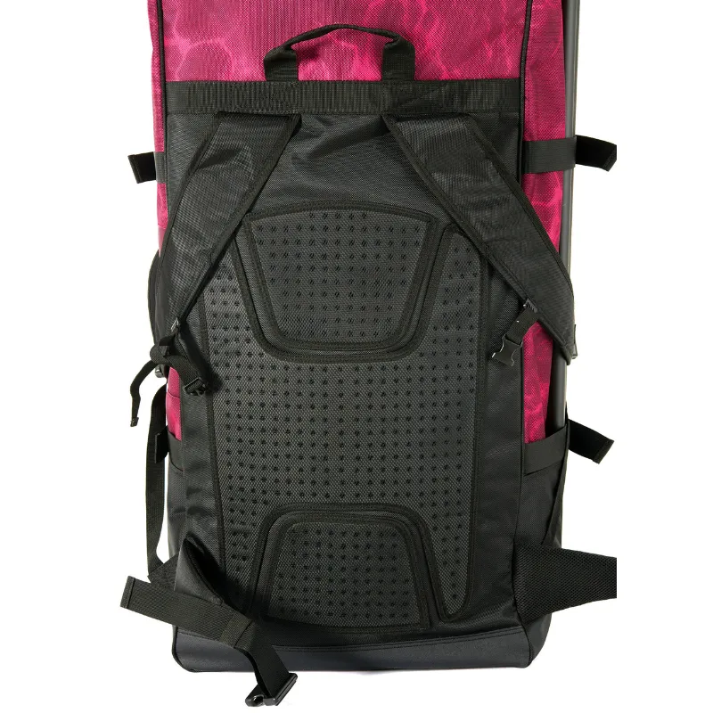 Aqua Marina 90L Premium Luggage Bag with Rolling Wheel Raspberry