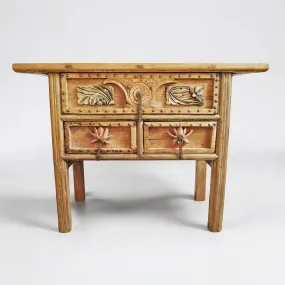 Authentic Village Style Carving Console Table