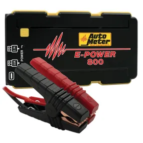 AutoMeter EP-800 JUMP STARTER; EMERGENCY BATTERY PACK; 12V; 800A PEAK; 1800 mAh