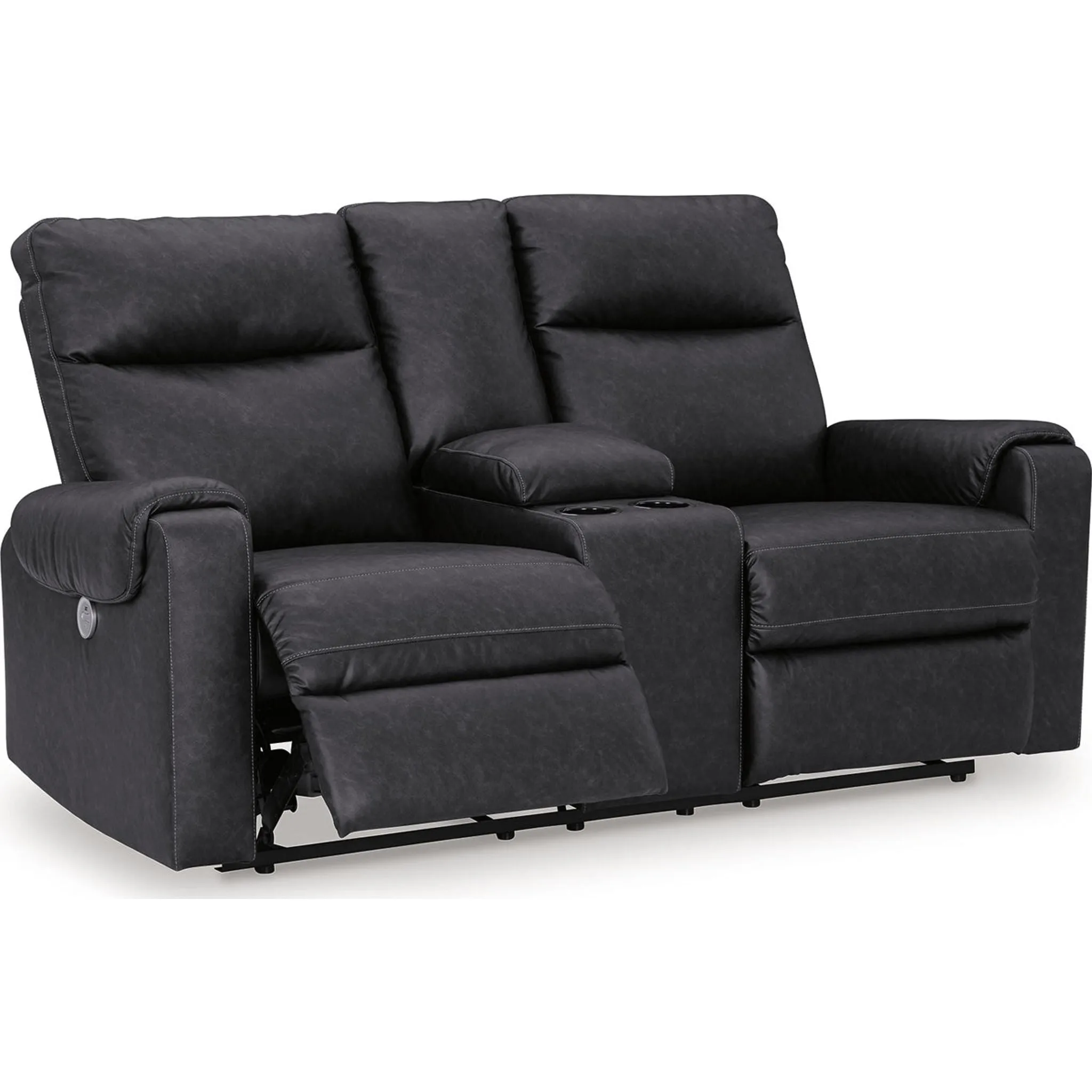 Axtellton Power Reclining Loveseat with Console - Carbon