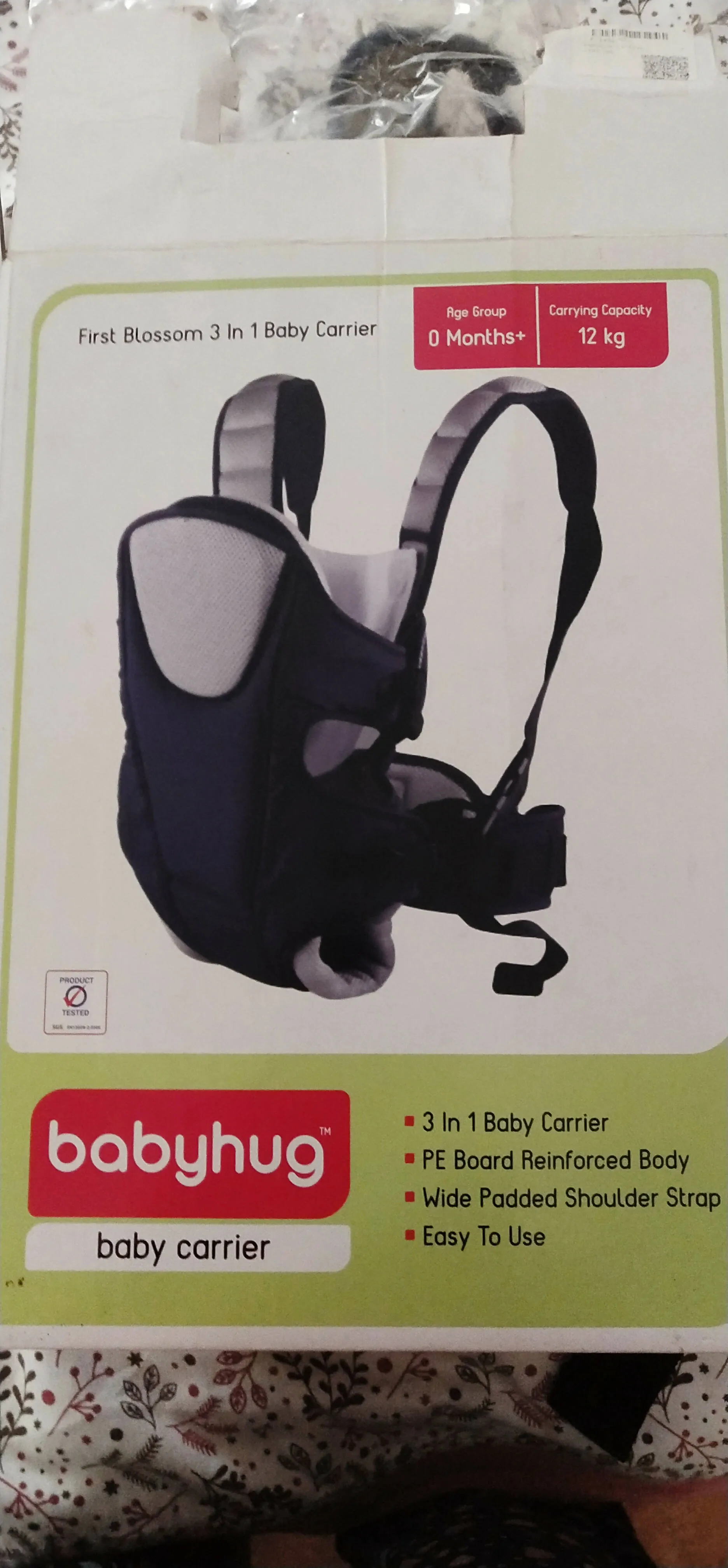 BABYHUG 3 in 1 baby carrier