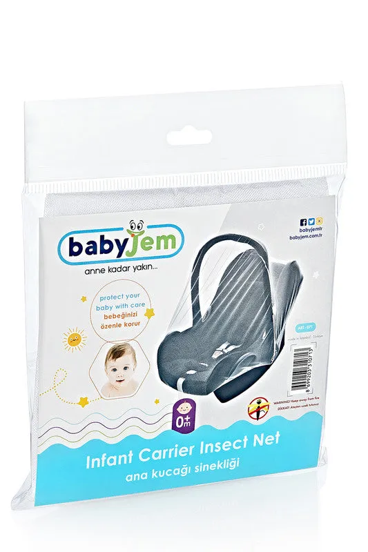 Babyjem Infant Carrier Insect Net, White, 0 Months 