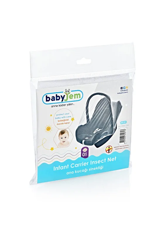 Babyjem Infant Carrier Insect Net, White, 0 Months 