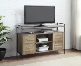 Baina TV Stand in Rustic Oak & Black