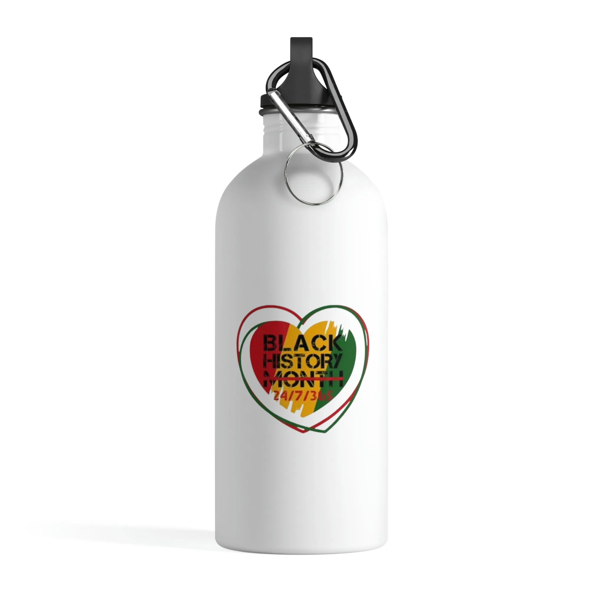 Black History 24/7/365 Stainless Steel Water Bottle