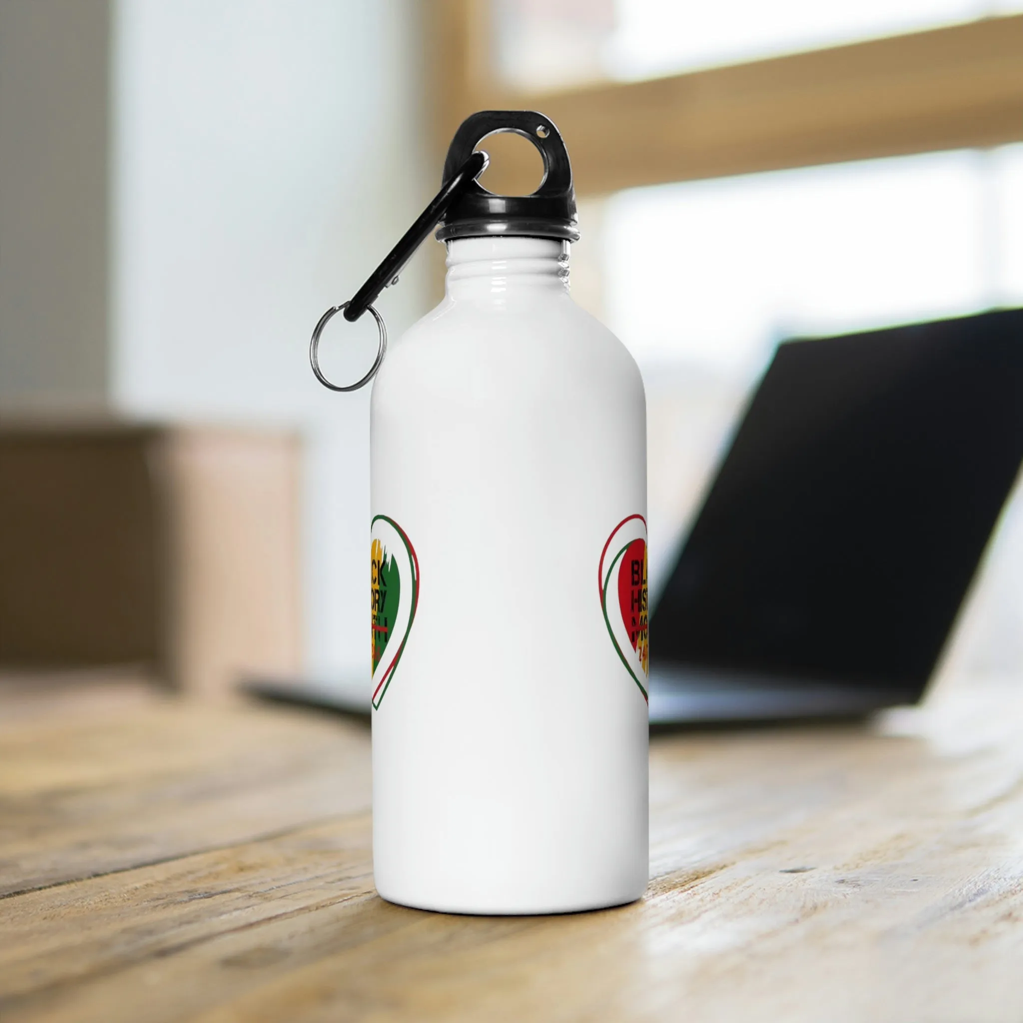 Black History 24/7/365 Stainless Steel Water Bottle