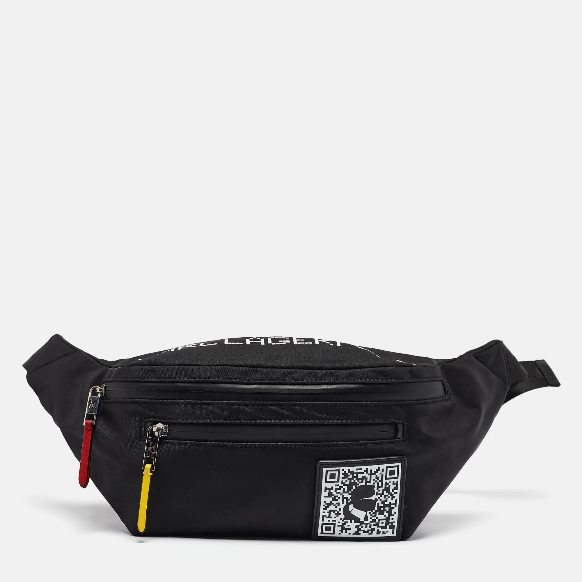 Black Nylon K/Pixel Belt Bag