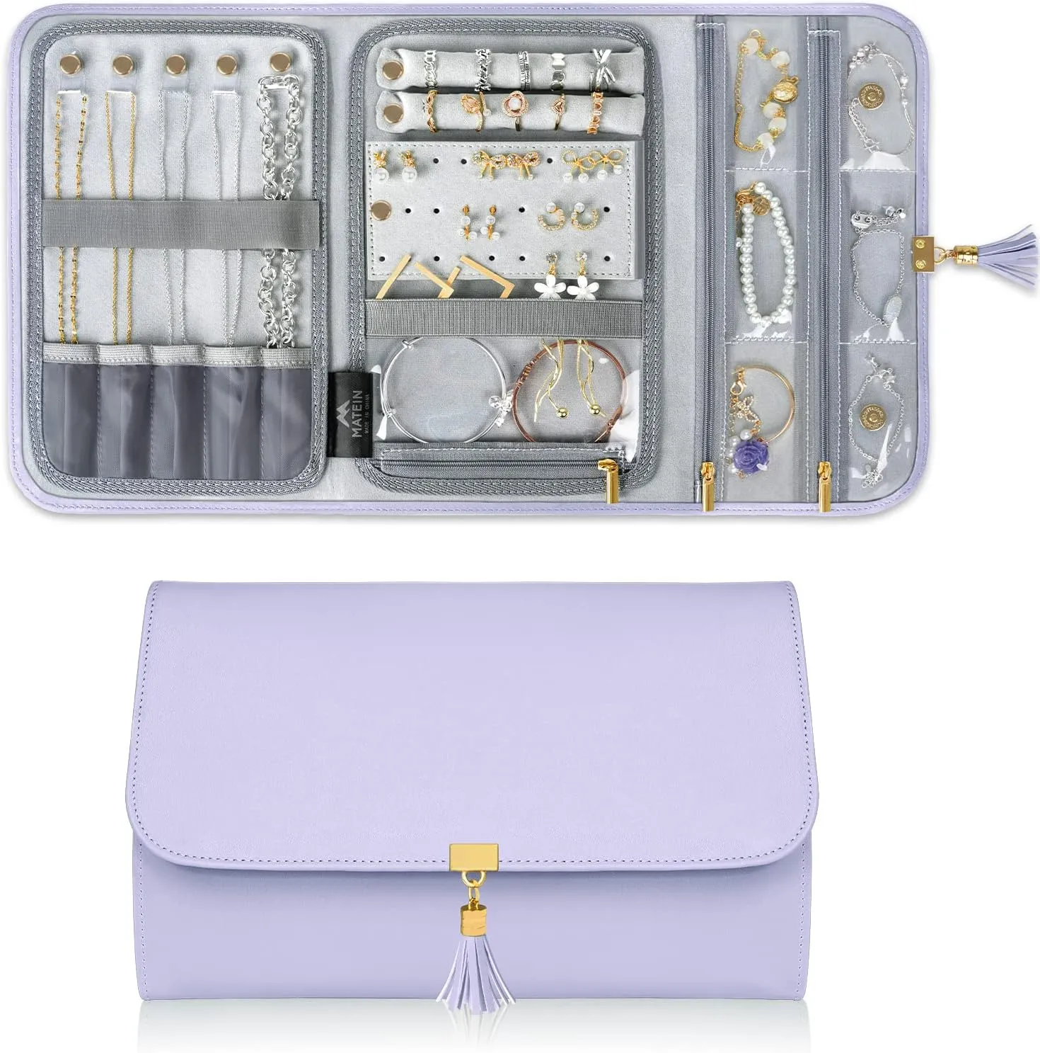 Blushbees® Compact Travel Jewelry Case in Blue