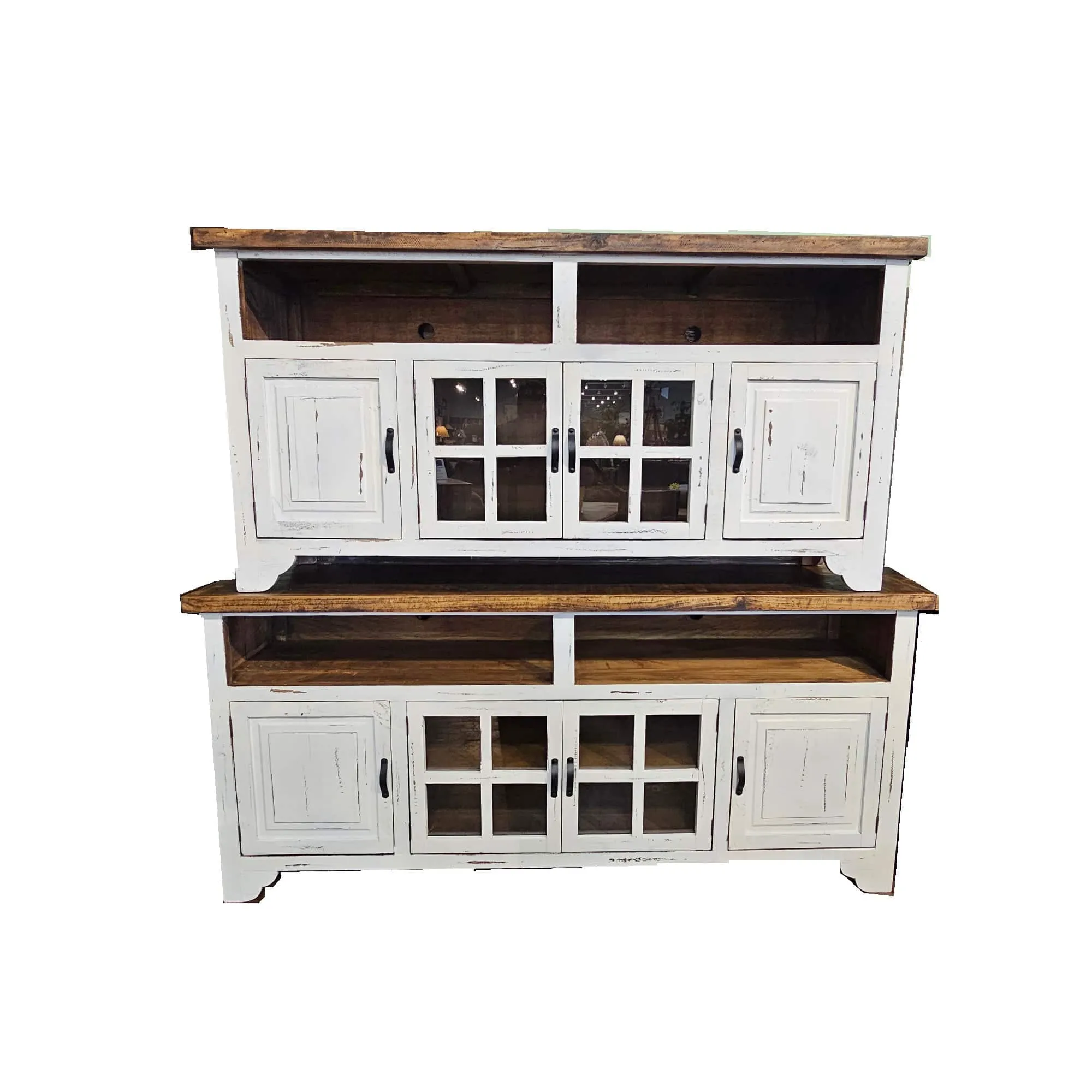 BONANZA TV CONSOLE WHITE