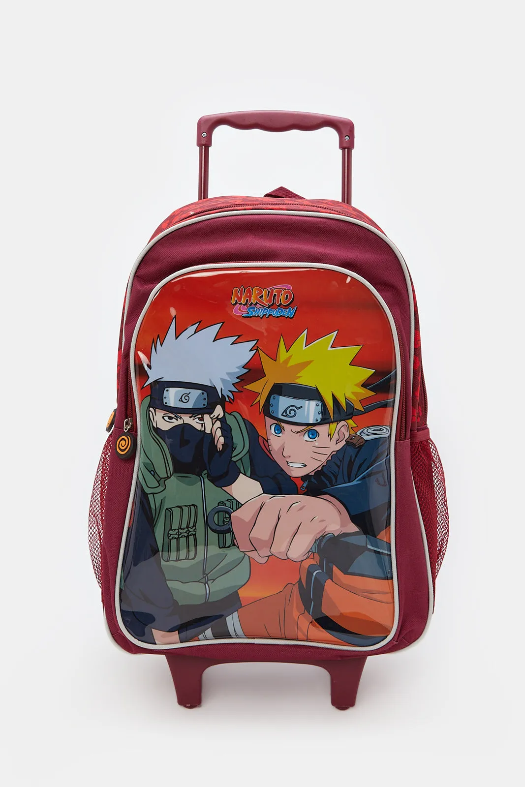 Boys Red Naruto Print Trolley Set (5 Piece)