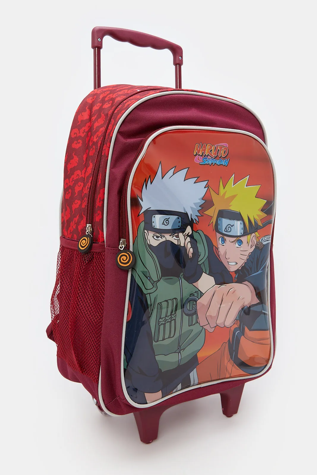 Boys Red Naruto Print Trolley Set (5 Piece)