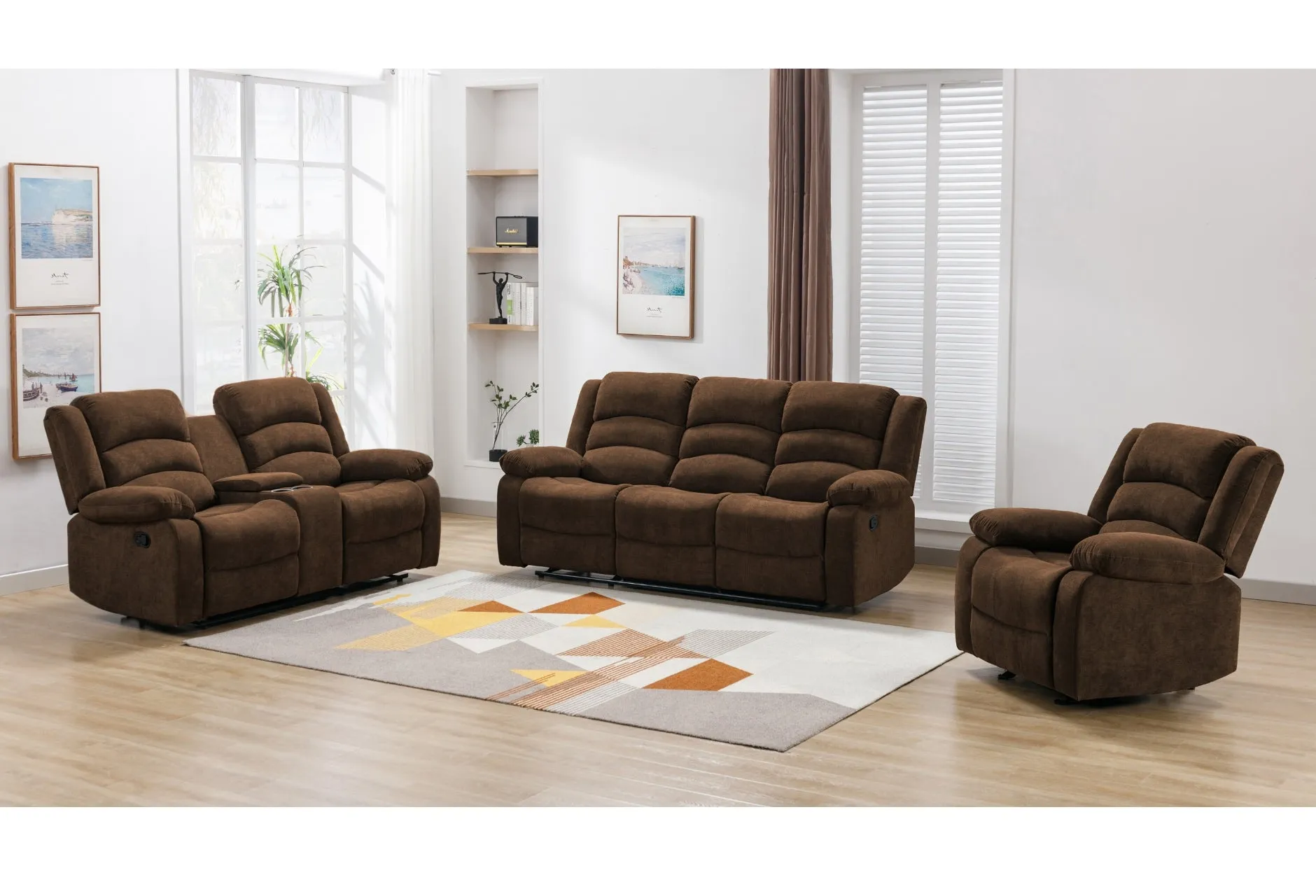 Brown Reclining Set