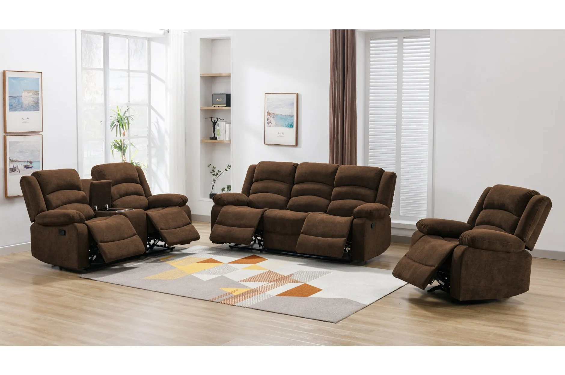 Brown Reclining Set