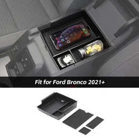 Car Center Armrest Storage Box Organizer Tray For Ford Bronco 2021  Accessories | CheroCar