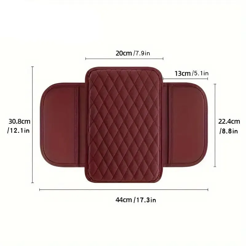 Car Interior Leather Armrest Storage Bag