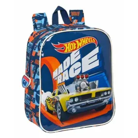 Child bag Hot Wheels Speed club Orange Navy Blue 22 x 27 x 10 cm