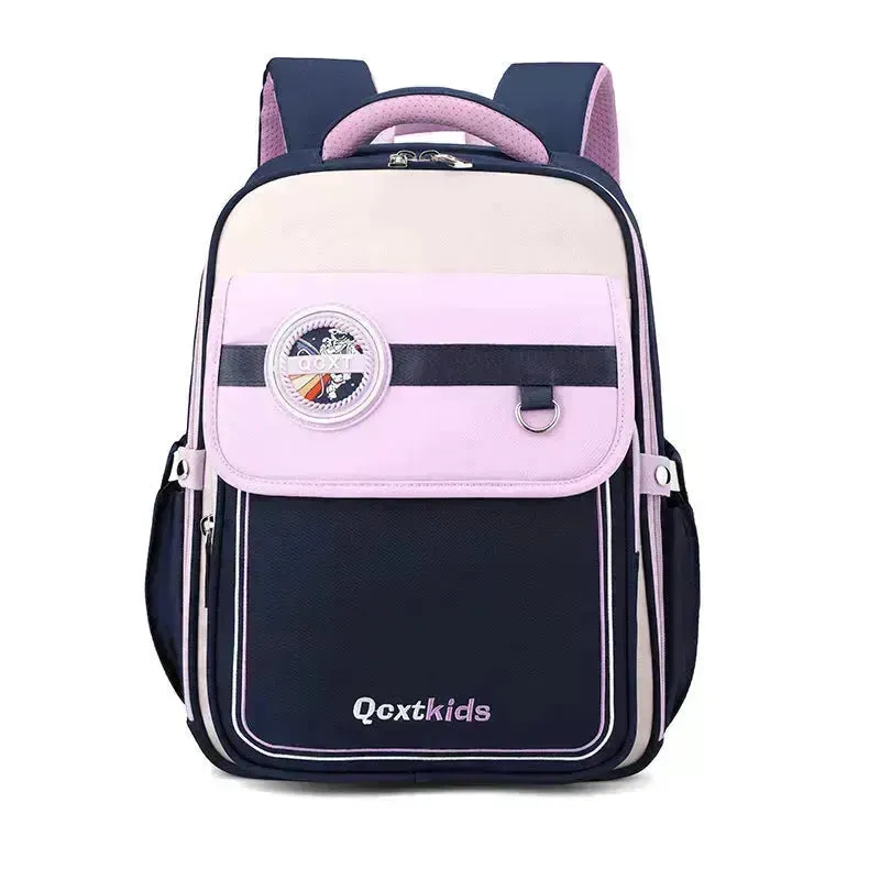 Children's British Style Burden Relief Spine Protection Girl Lightweight Schoolbag Bookbag Backpack for Kids