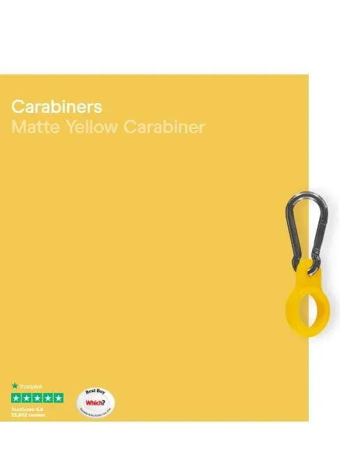 Chilly's Water Bottle Carabiner Matt Yellow CBCARMABYE