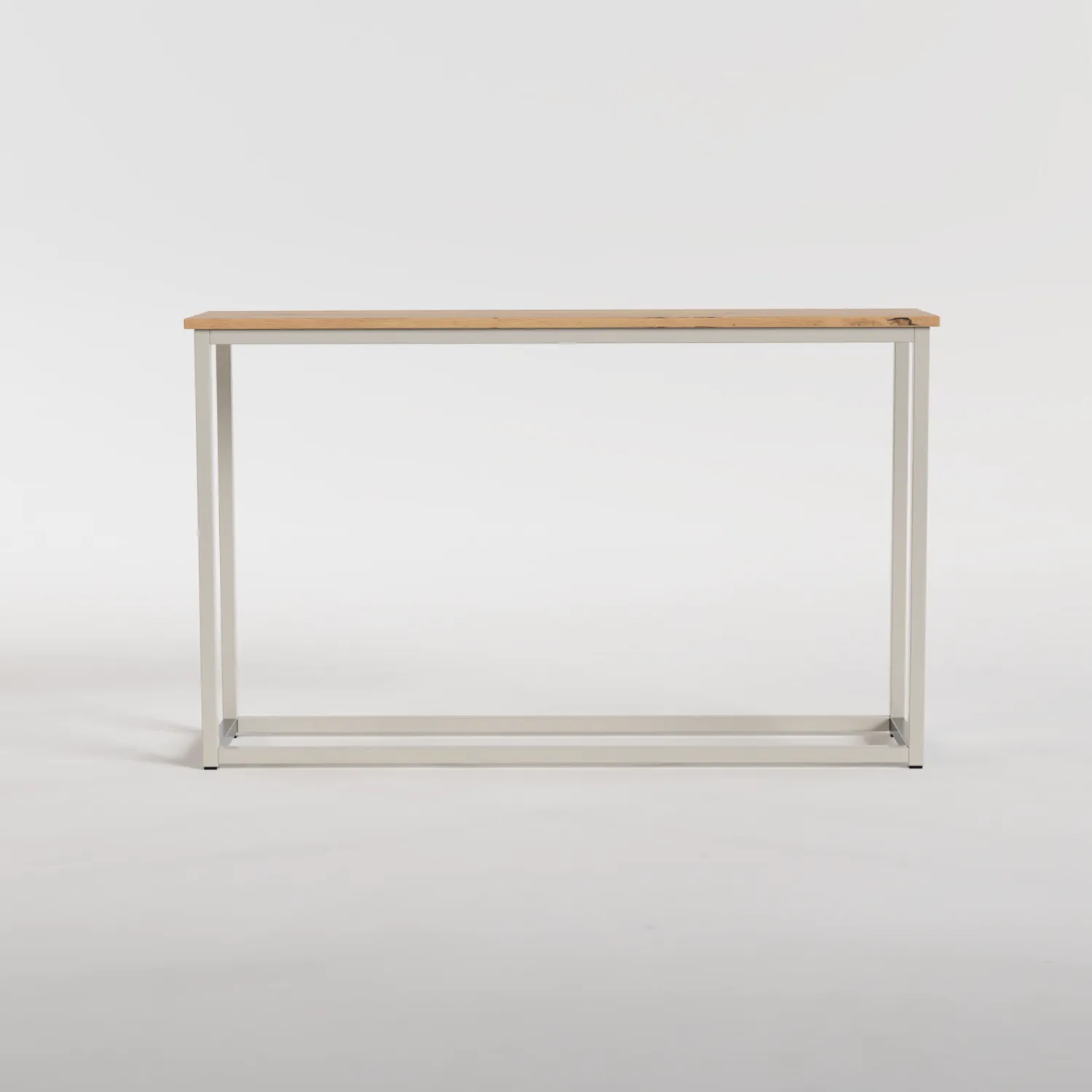 Console Table Nº 2 - Silk Grey / Solid Oak