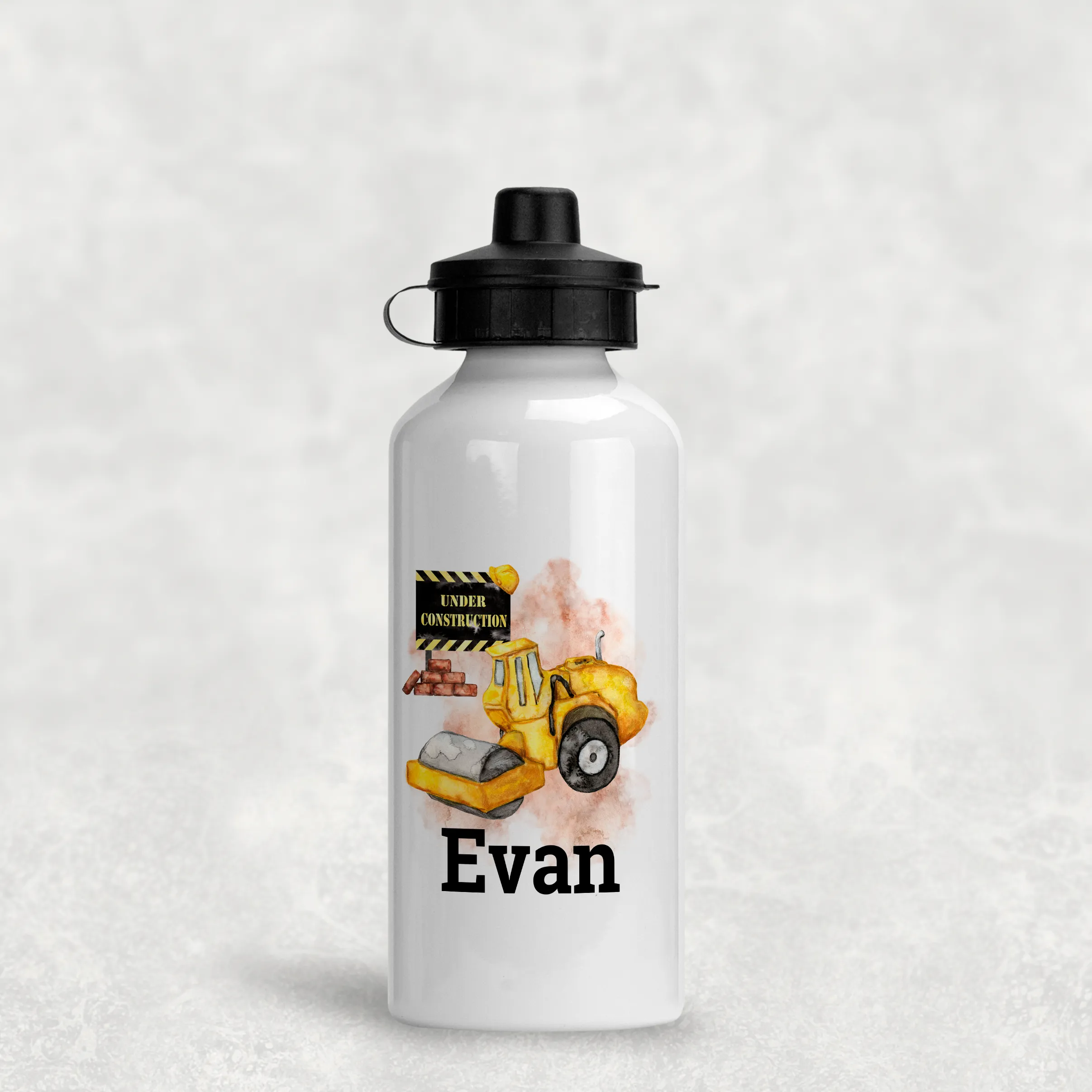 Construction Personalised Aluminium Water Bottle 400/600ml