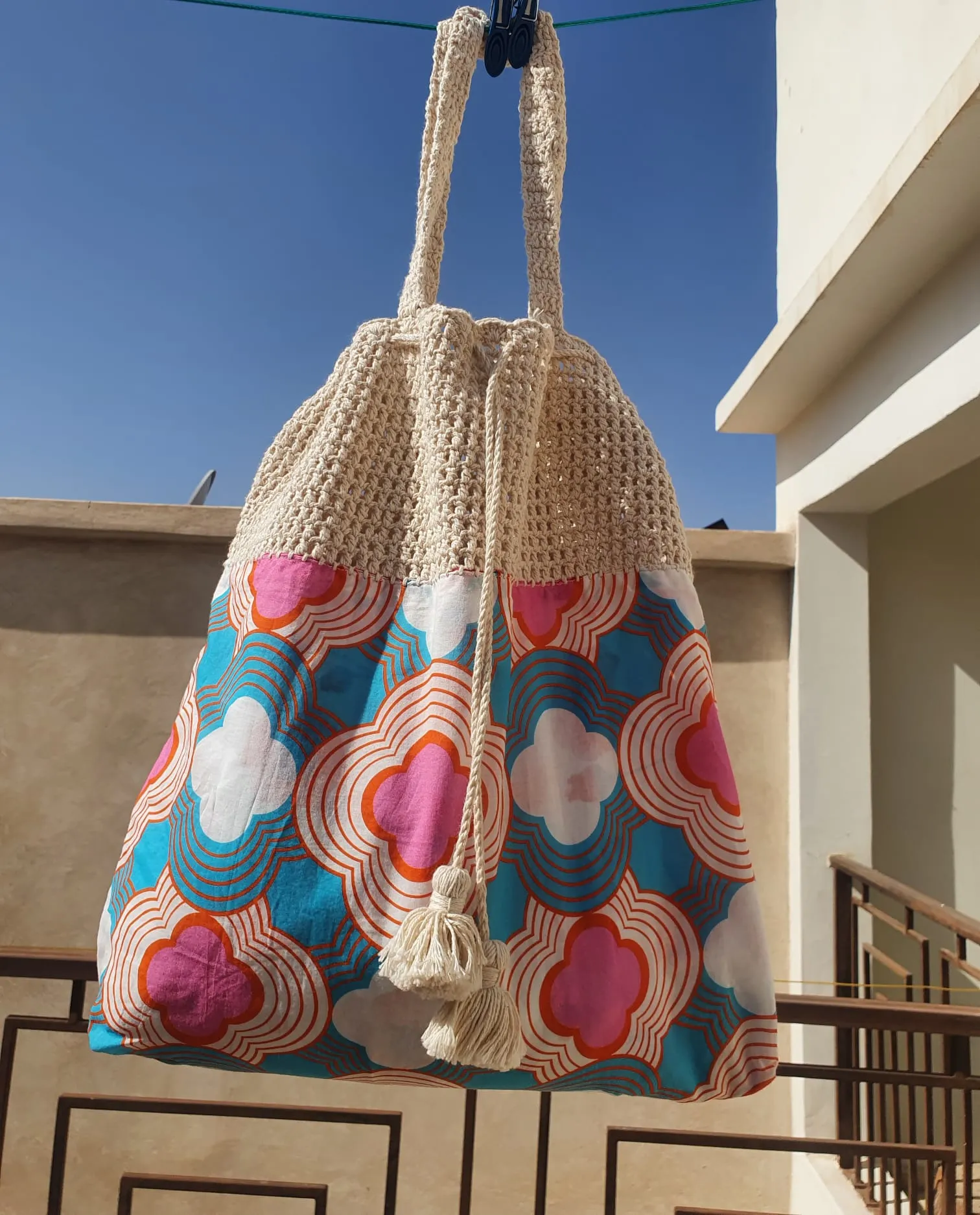 crochet beach bag MIEKE