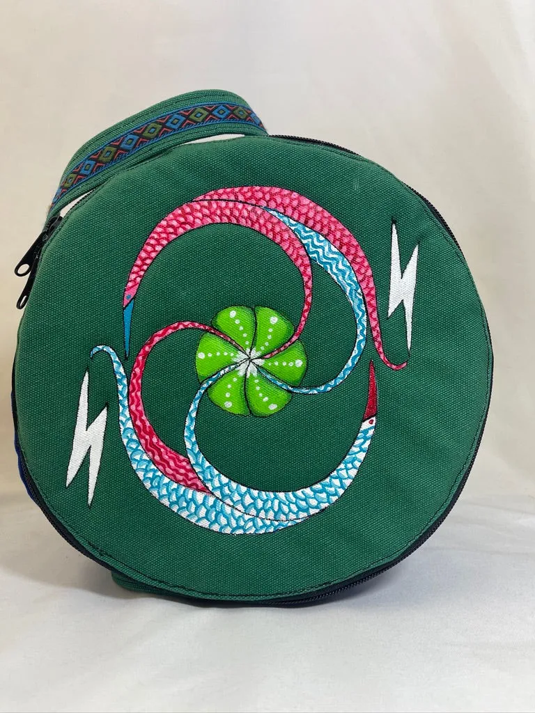 Custom Made Water Drum Bag Yin Yang Waterbird and Lightening