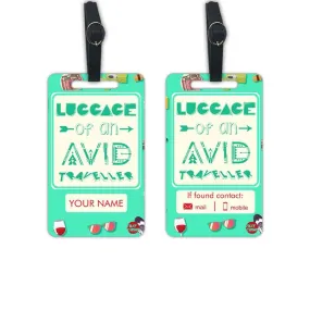 Custom Suitcase Luggage Tag for Gift Add Your Name