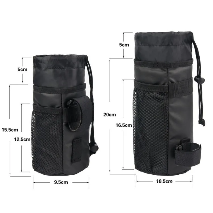 Cycling Water Bottle Bag Handlebar Insulation Water Bottle Bag Mobile Phone Bag 20 x 10.5 x 10.5cm